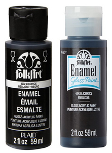 FolkArt Gloss Acrylic Paint (Licorice)