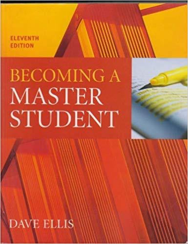 Becoming a master student 11th edition by Dave Ellis