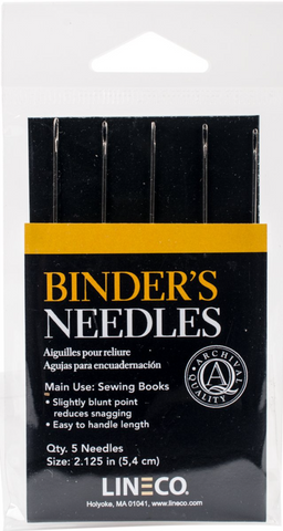 Lineco Binder's Needles - Package of 5