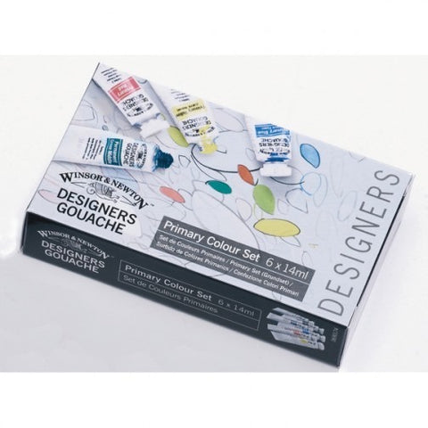 Winsor & Newton Designers' Gouache 6x14ml Set Primary Colour