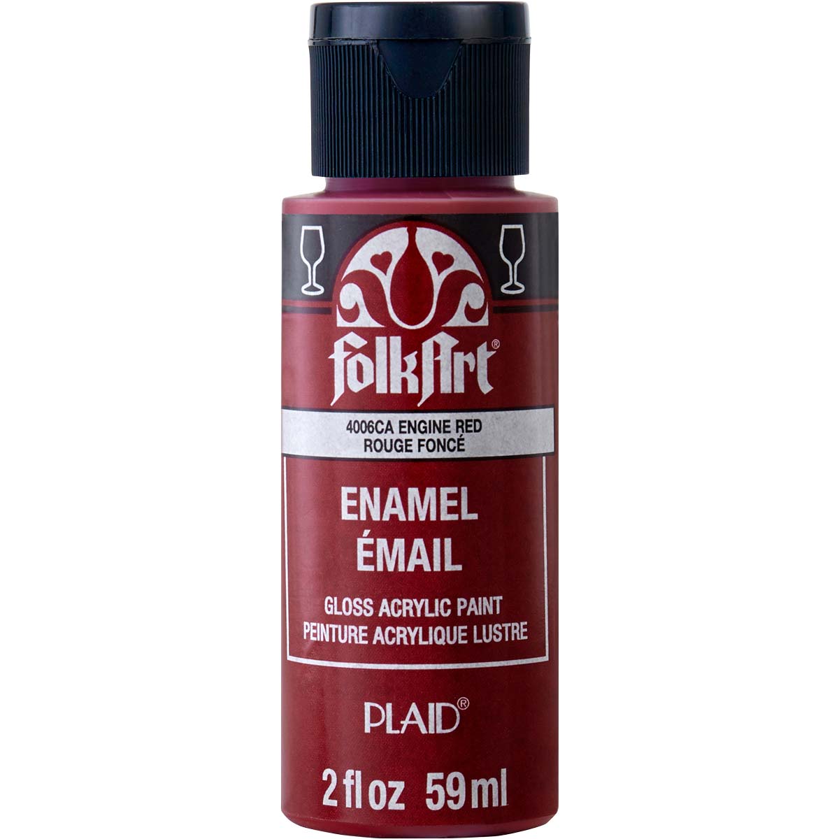 FolkArt Gloss Acrylic Paint (Engine Red)