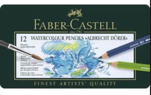 Faber-Castell Albrecht Durer Watercolor 12 Pencil Set Tin