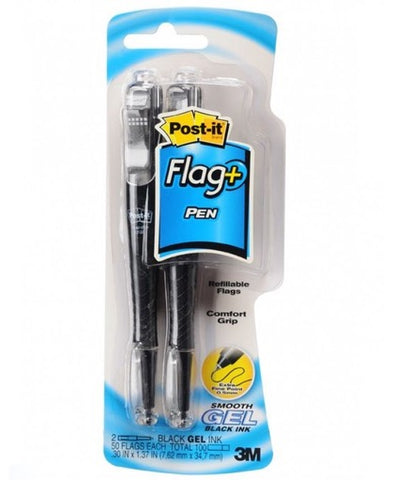 Post-it Brand Flag+Pen Black/Yellow 694-G2BLK-7 3M-694G2BLACK