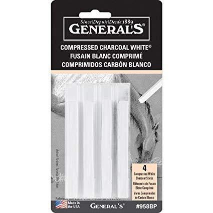 General's fusain blanc comprime