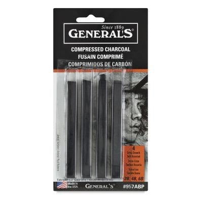 General's compressed charcoal fusain comprime