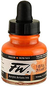 FW ACRYLIC INK 1OZ FLAME ORANGE