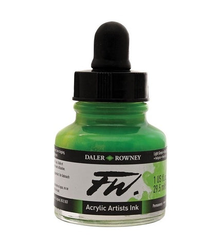 FW ACRYLIC INK 1OZ LIGHT GREEN