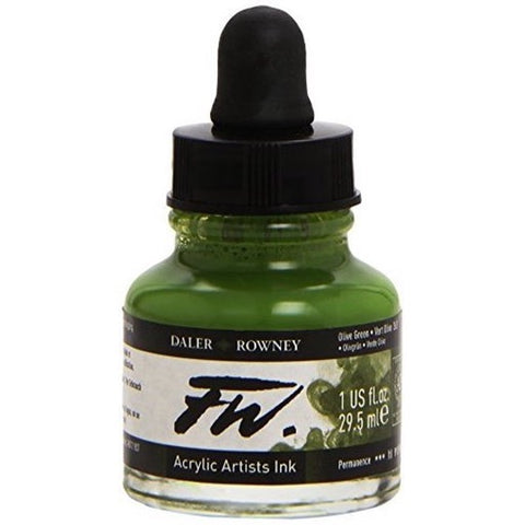 FW ACRYLIC INK 1OZ OLIVE GREEN