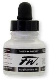 FW ACRYLIC INK 1OZ WHITE