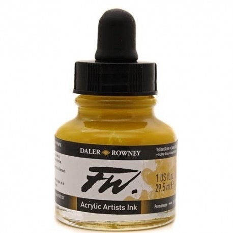 FW ACRYLIC INK 1OZ YELLOW OCHRE