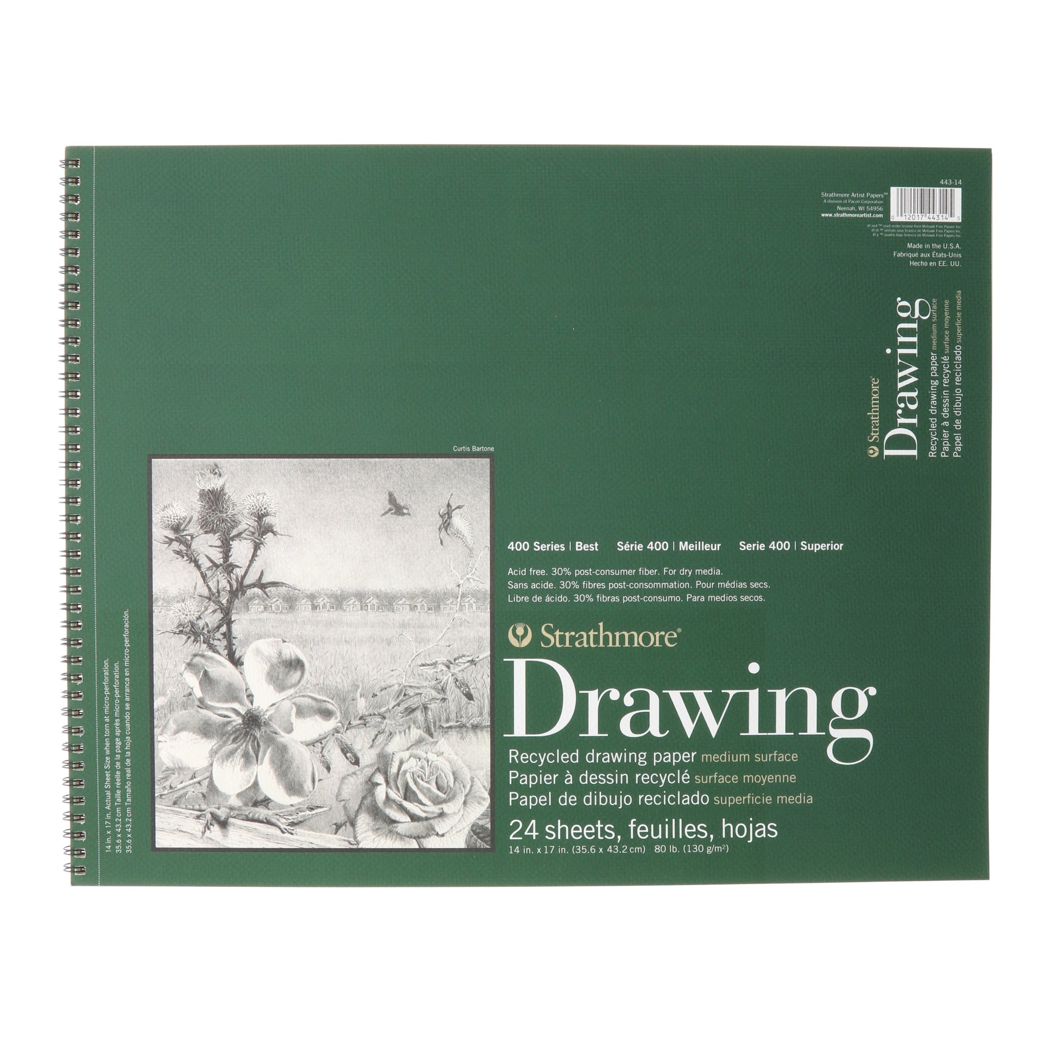 Strathmore Drawing 400 series 24 sheets 18in x 24in